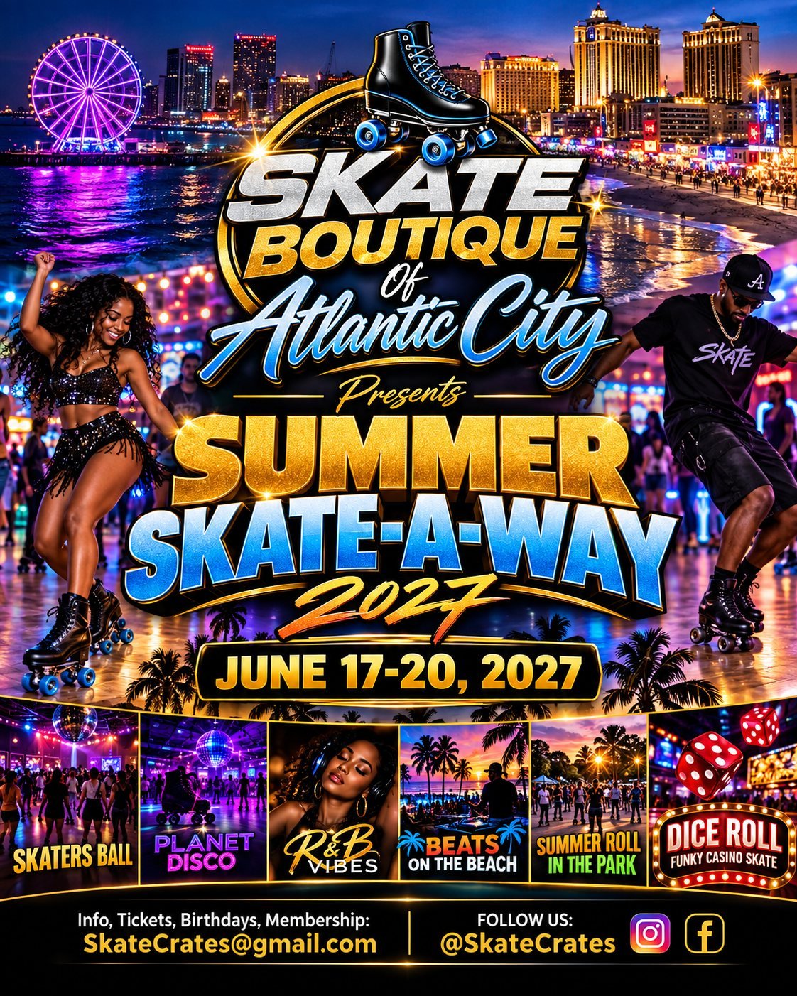 Atlantic City Summer Skate-A-Way 2027 flyer