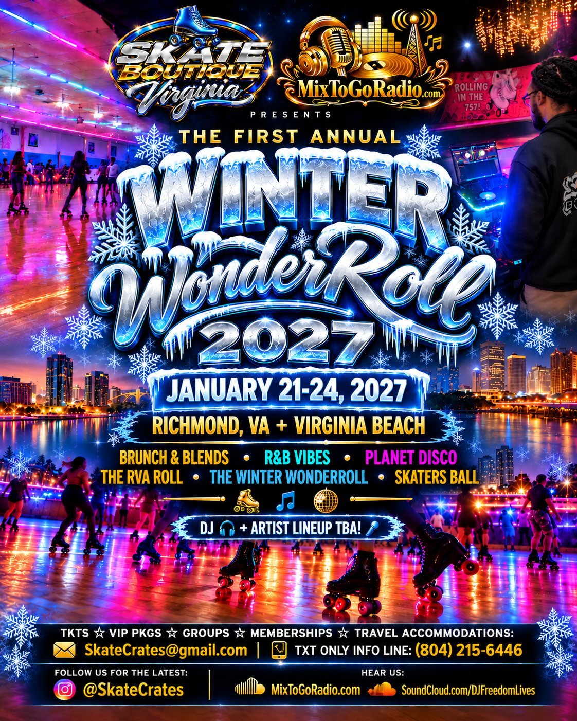 Winter WonderRoll 2027 flyer